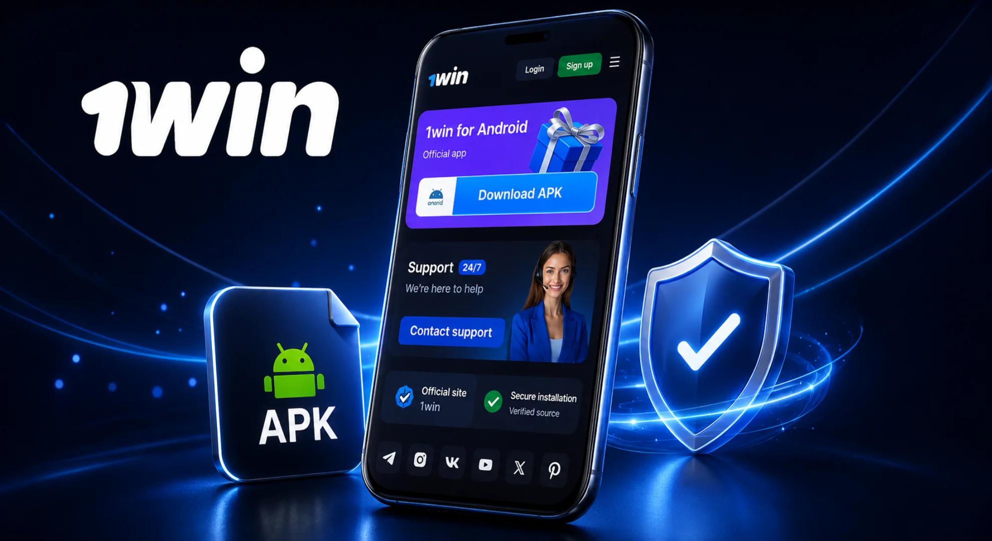 1win APK download for Android users in India