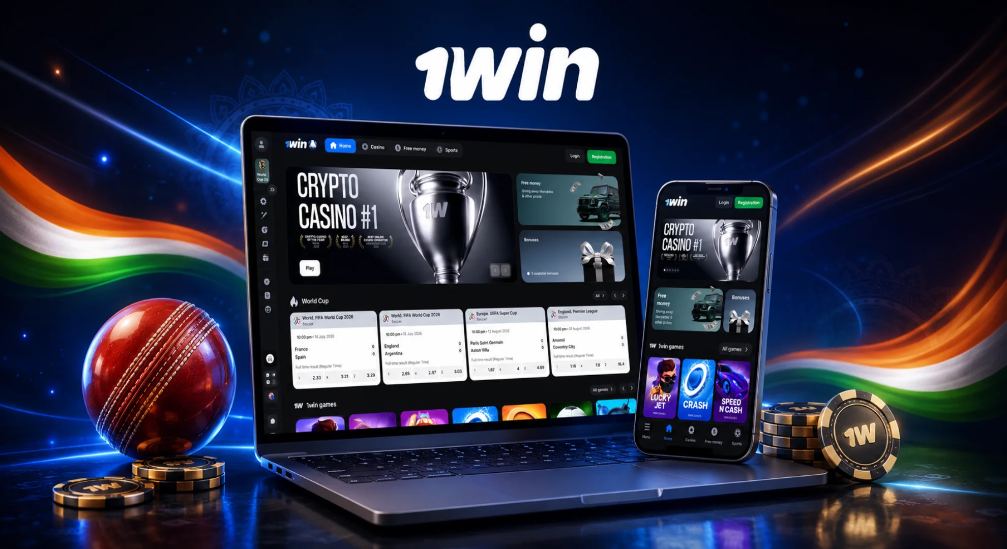 1win India casino and sports betting review with mobile app