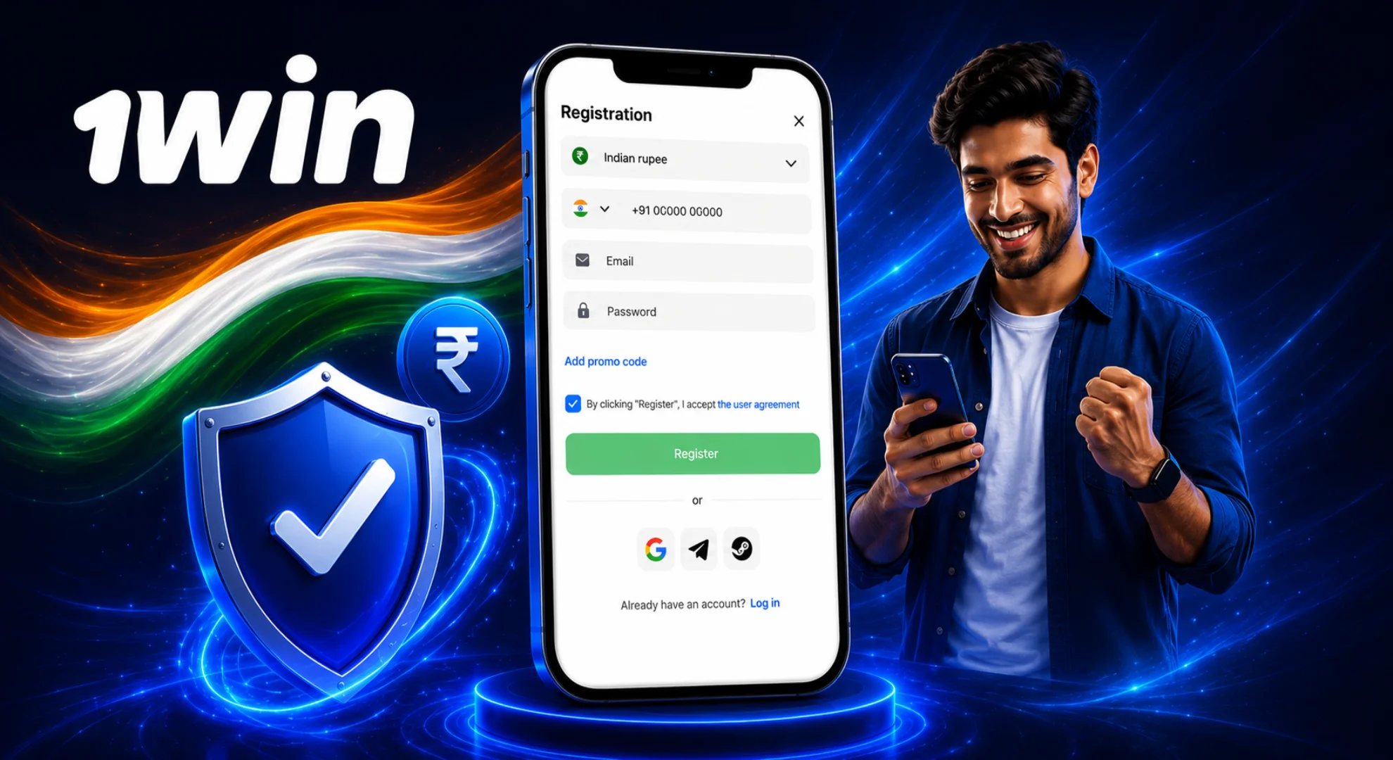 1win Registration India account creation guide